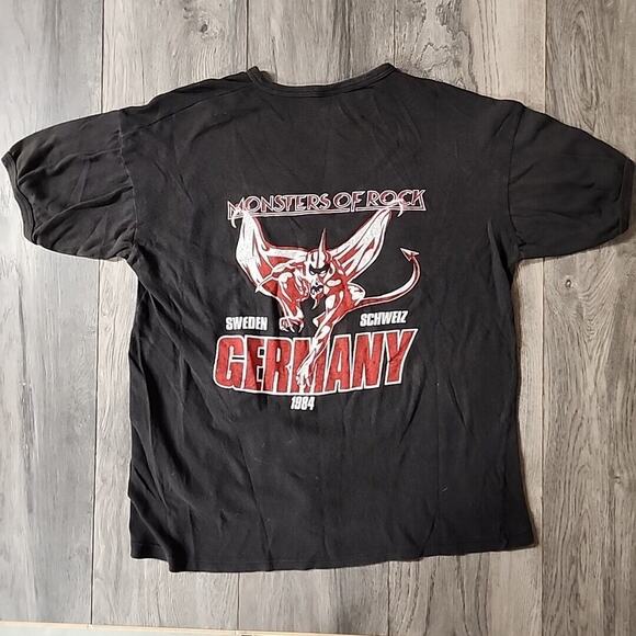 Monsters of Rock Festival 84 AC DC Ozzy Dio Halen Accept Crue Tour Shirt Size XL - Picture 4 of 5